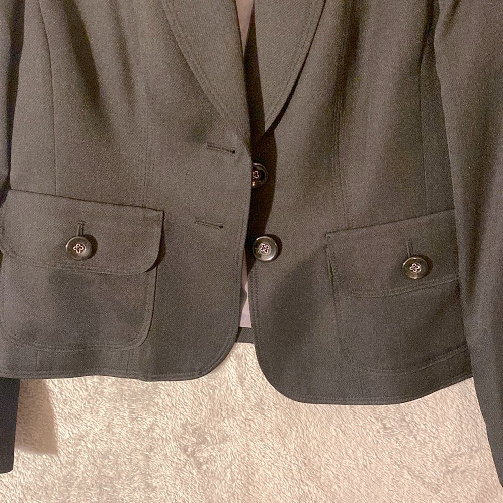 Le Suit Petite Black Pants Suit- Vintage - Picture 4 of 16